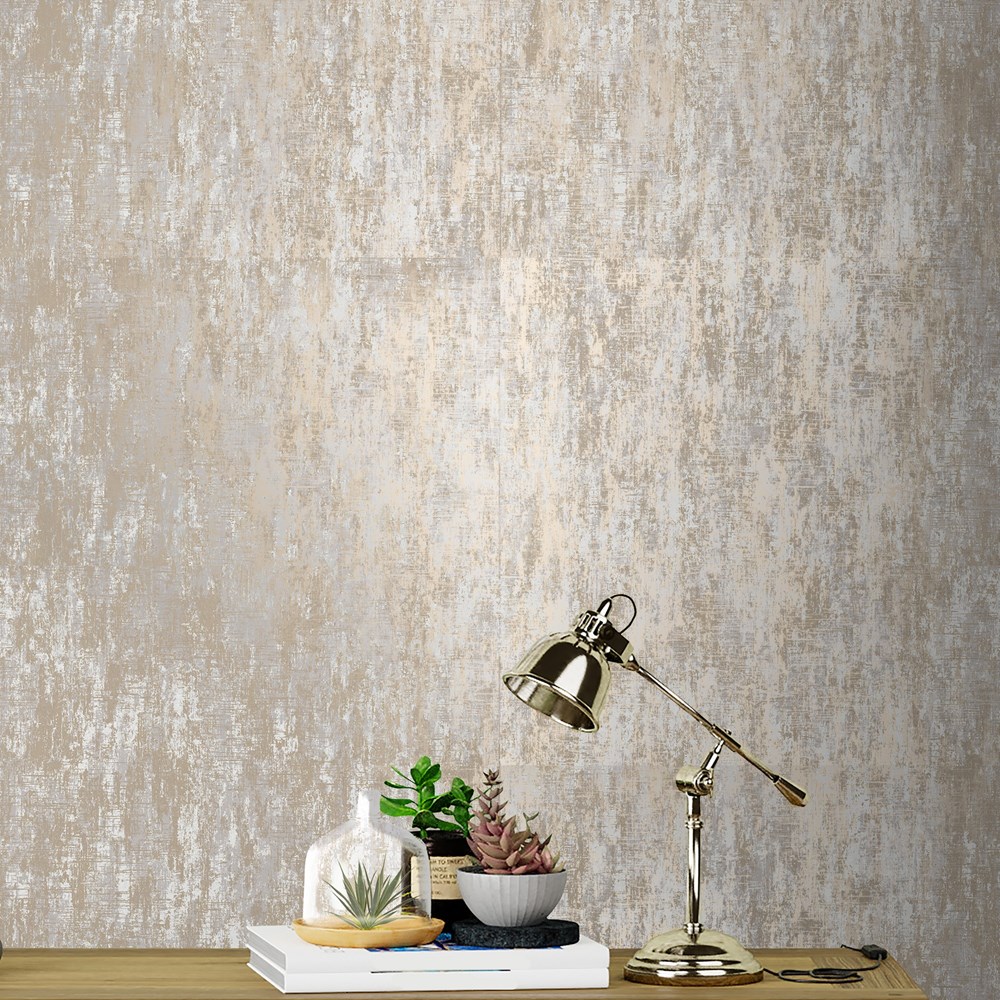 Whinfell Mica Wallpaper 114916 by Laura Ashley in Champagne Beige